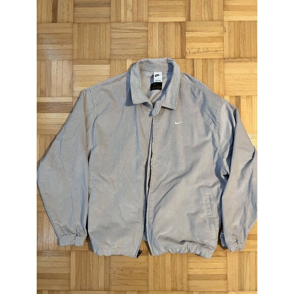 Nike Life Harrington Khaki Corduroy Jacket Large - Picture 2 of 5